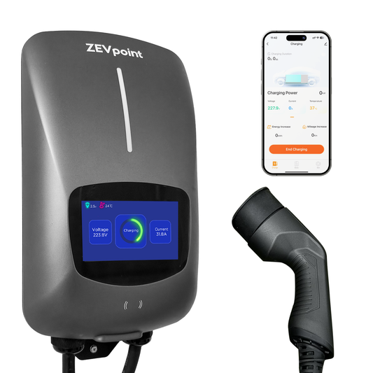 Zevpoint Wave 7.2kW EV Charger | RFID, BT, Wi-fi  & App